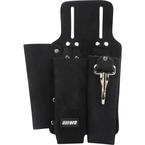 Porte-outils pour monteur de ligne, Porte-outil multiple, Cuir, 3 Poches OSI Industrial Sales
