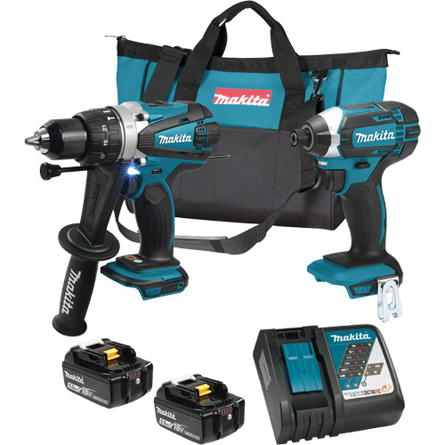 Trousse de 2 outils sans fil LXT avec moteurs sans balai, Lithium-ion, 18 V OSI Industrial Sales