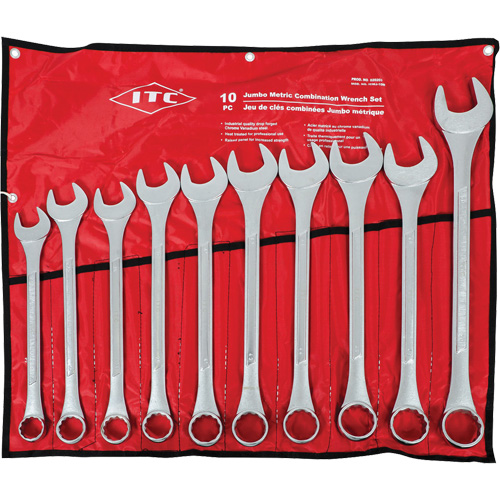 ICWJ-10M Jumbo Wrench Set, Combination, 10 Pieces, Metric OSI Industrial Sales
