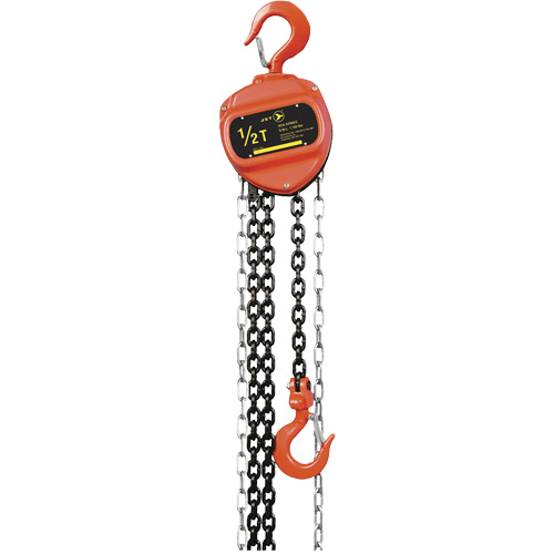 VCH Series Chain Hoist, 20' Lift, 1100 lbs. (0.5 tons) Capacity, Heat-Treated Alloy Steel Chain OSI Industrial Sales