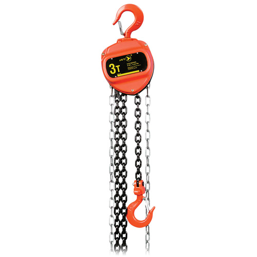 VCH Series Chain Hoist, 20' Lift, 6600 lbs. (3 tons) Capacity, Heat-Treated Alloy Steel Chain OSI Industrial Sales
