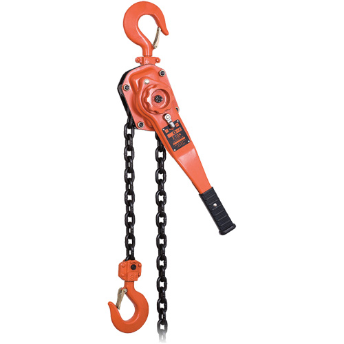 KLP Series Heavy-Duty Lever Chain Hoist, 5' Lift, 6000 lbs. (3 tons) Capacity OSI Industrial Sales