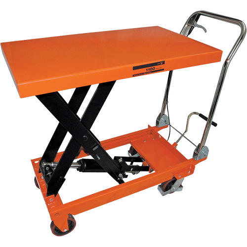 SLC-1100 SLC Series Hydraulic Scissor Lift Cart, 39" L x 21" W, 1100 lbs. Cap. OSI Industrial Sales