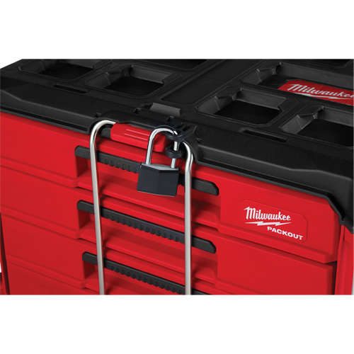 Boîte &agrave; outils avec 4 tiroirs PackOut, 16-3/10" x 22-1/5" x 14-3/10", Rouge OSI Industrial Sales