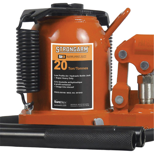 Crics &agrave; bouteille &agrave; air comprim&eacute;, 20 tonne(s), Air comprim&eacute;/hydraulique OSI Industrial Sales