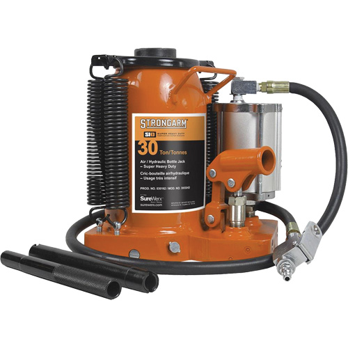 Crics &agrave; bouteille &agrave; air comprim&eacute;, 30 tonne(s), Air comprim&eacute;/hydraulique OSI Industrial Sales