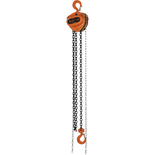 KCH Series Chain Hoists, 10' Lift, 4400 lbs. (2 tons) Capacity, Alloy Steel Chain OSI Industrial Sales