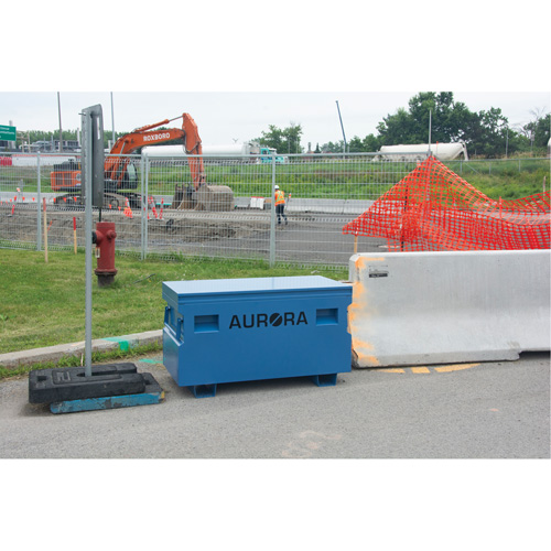 Jobsite Tool Box, 60" x 24" x 27-1/2", Steel, Blue OSI Industrial Sales