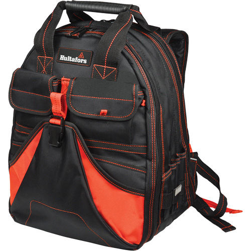 Sac &agrave; dos &agrave; outils de luxe, Noir/Rouge, Balistique/Polyester OSI Industrial Sales