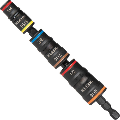 7-in-1 Flip Socket Set, 8 Pcs, Impact, 1/4'' Drive Size OSI Industrial Sales