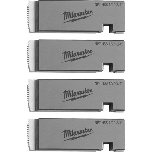Fili&egrave;res de filetage pour tuyaux universel NPT, Pour tuyau de 1/2"-3/4", Haute vitesse pour acier inoxydable OSI Industrial Sales