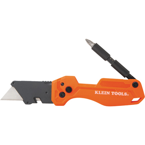 Folding Utility Knife With Driver, 1" Blade, Steel Blade, Plastic Handle OSI Industrial Sales