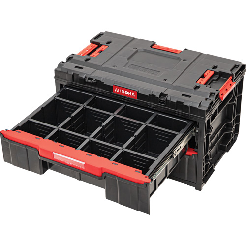 Arx&reg; 2-Drawer Toolbox, 23-1/10" x 15" x 13-2/5", Black OSI Industrial Sales