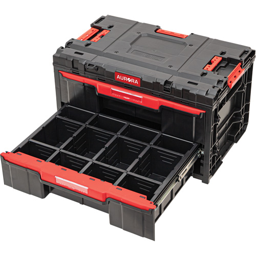 Arx&reg; 2-Drawer Toolbox, 23-1/10" x 15" x 13-2/5", Black OSI Industrial Sales