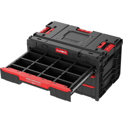 Arx&reg; 3-Drawer Toolbox, 23-1/10" x 15" x 13-2/5", Black OSI Industrial Sales