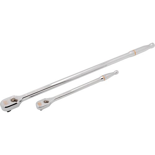Ensemble de rochet &agrave; t&ecirc;te en goutte enti&egrave;rement polie et manche flexible extra long avec prises  1/4" & 3/8" 120XP OSI Industrial Sales