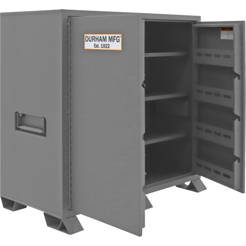 Jobsite Storage Cabinet, Steel, 59 Cubic Feet, Grey OSI Industrial Sales