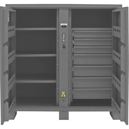Jobsite Storage Cabinet, Steel, 59 Cubic Feet, Grey OSI Industrial Sales