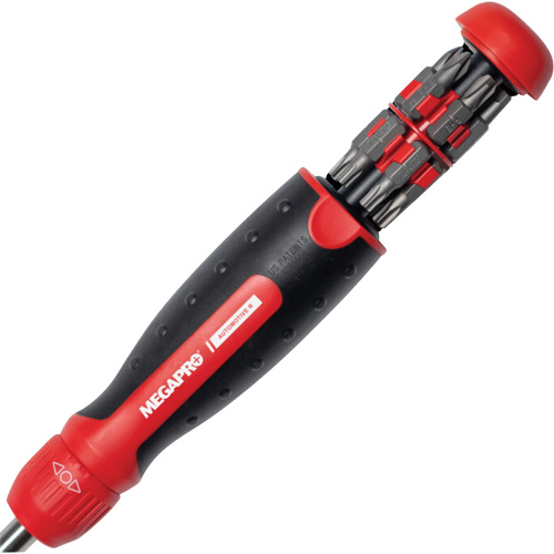 13-in-1 Automotive Ratcheting Multi-Bit Screwdriver, Cushion Grip Handle OSI Industrial Sales