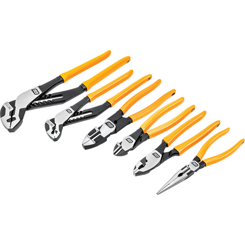 PITBULL Dipped Handle Mixed Plier Set, 6 Pieces OSI Industrial Sales