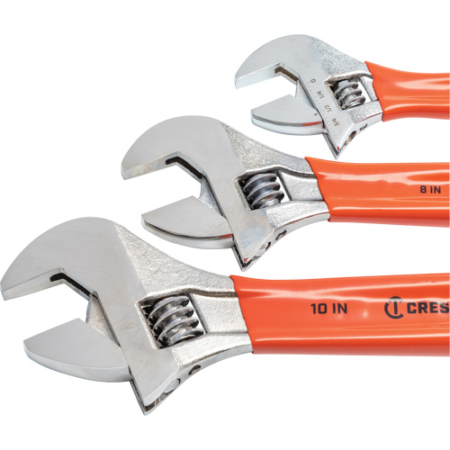 Cushion Grip Wrench Set, Adjustable, 3 Pieces OSI Industrial Sales