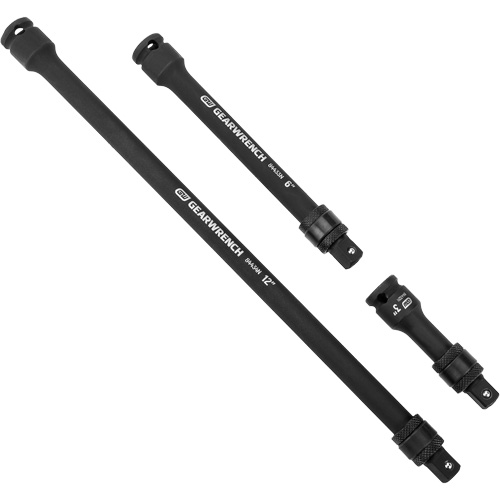 Jeu de rallonges &agrave; chocs verrouillables 3 mcx, Prise de 3/8", Fini Phosphate de mangan&egrave;se, 3 M OSI Industrial Sales