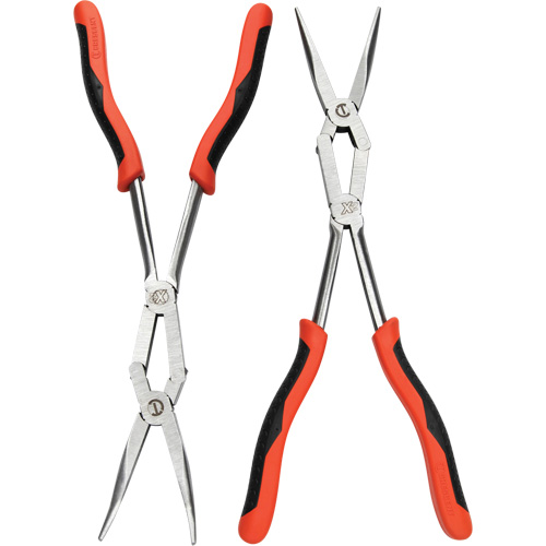 X2 Straight and Bent Long Nose Dual Material Plier Set, 2 Pieces OSI Industrial Sales