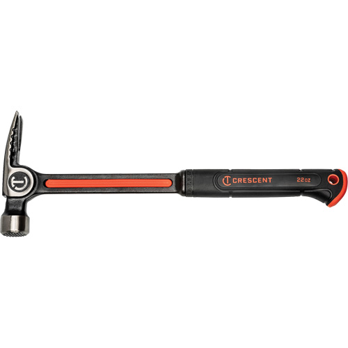 Steel Milled-Face Framing Hammer, 22 oz., Solid Steel Handle, 16" L OSI Industrial Sales