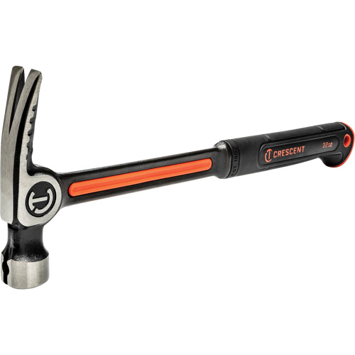 Steel Milled-Face Framing Hammer, 22 oz., Solid Steel Handle, 16" L OSI Industrial Sales