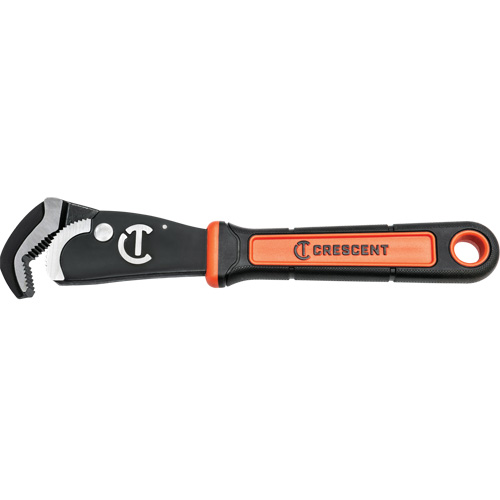 Cl&eacute; bimat&eacute;riau auto-ajustable pour tuyau, Cap des m&acirc;choires 1-1/2", Longueur 12", Fini Oxyde noir, Prise Coussin&eacute;e OSI Industrial Sales