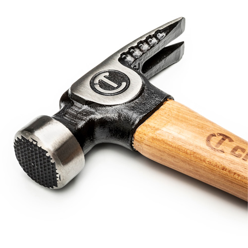 Milled-Face Framing Hammer, 22 oz., Wood Handle, 18" L OSI Industrial Sales