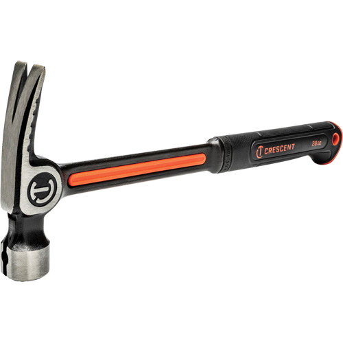 Milled-Face Framing Hammer, 28 oz., Solid Steel Handle, 16" L OSI Industrial Sales