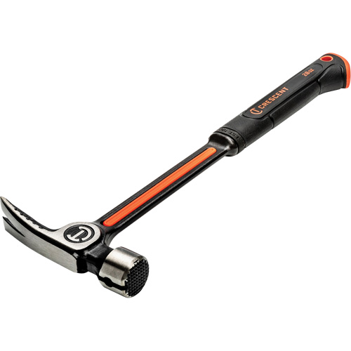 Milled-Face Framing Hammer, 28 oz., Solid Steel Handle, 16" L OSI Industrial Sales