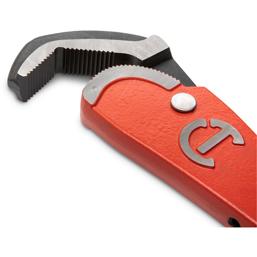 Cl&eacute; pour tuyau en acier auto-ajustable, Cap des m&acirc;choires 2-1/2", Longueur 16", Fini Rev&ecirc;tement en poudre, Prise Non-ergonomique OSI Industrial Sales