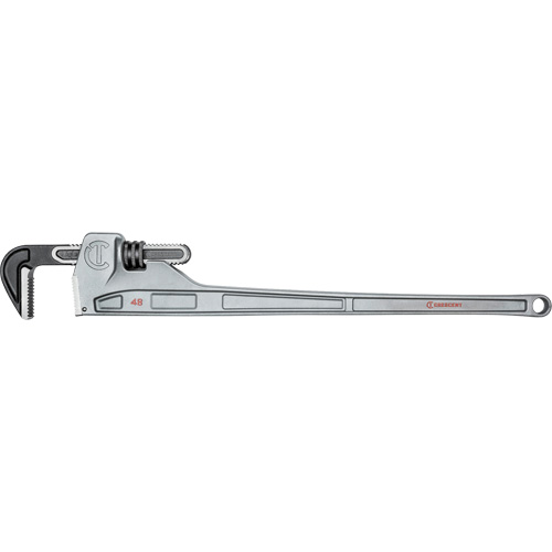 Pipe Wrench, 6" Jaw Capacity, 48" Long, Powder Coated Finish, Non-Ergonomic Handle OSI Industrial Sales