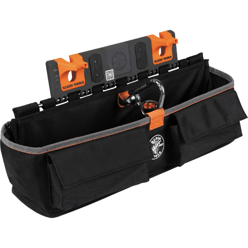 Module pour grande poche avec crochet en S Bucket Work Centre, Nylon, 3 pochettes, Noir/Orange OSI Industrial Sales