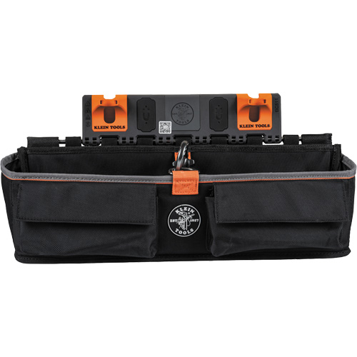 Module pour grande poche avec crochet en S Bucket Work Centre, Nylon, 3 pochettes, Noir/Orange OSI Industrial Sales