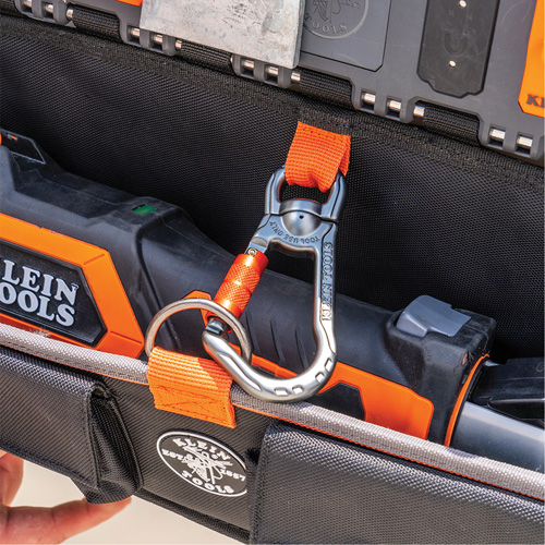 Module pour grande poche avec crochet en S Bucket Work Centre, Nylon, 3 pochettes, Noir/Orange OSI Industrial Sales