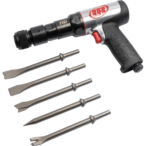Ensemble de marteau pneumatique avec ciseau 5 mcx, 2,66 pi, cu/min, 1/4" NPT, 2600 coups/min, 3/4" x 3" (19mm x 76mm) OSI Industrial Sales