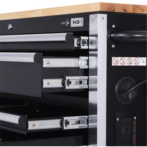 HDRC5212 HD Series Roller Cabinet, 12 Drawers, 51-1/4" W x 21" D x 40-3/10" H, Black OSI Industrial Sales