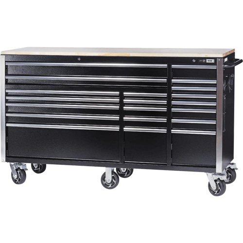 HDRC7220 Armoire mobile de s&eacute;rie HD, 20 tiroirs, 72" la x 24" p x 42-3/10" h, Noir OSI Industrial Sales