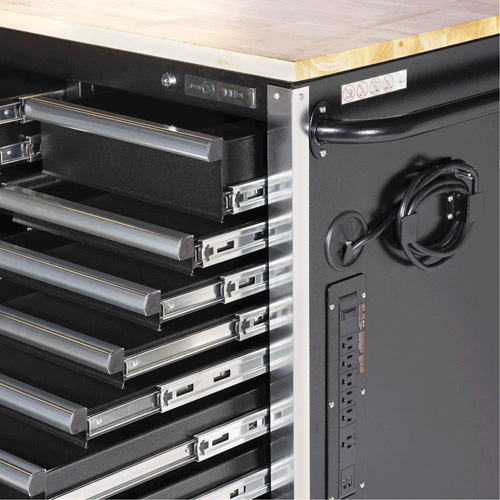 HDRC7220 Armoire mobile de s&eacute;rie HD, 20 tiroirs, 72" la x 24" p x 42-3/10" h, Noir OSI Industrial Sales