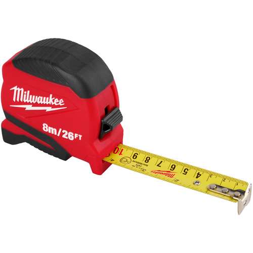 Compact Tape Measure, 1" x 26' OSI Industrial Sales
