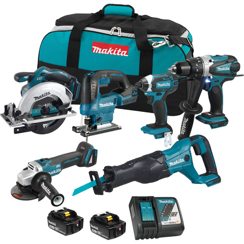 LXT 6-Tool Combo Kit, Lithium-Ion, 18 V OSI Industrial Sales