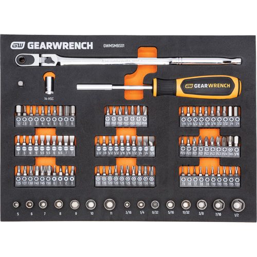 Mechanics Tool Set in Modular Foam Trays with Storage Unit, 194 Pieces OSI Industrial Sales