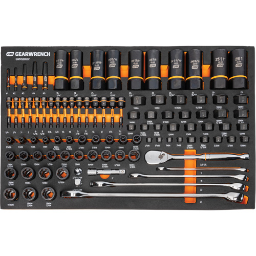 Mechanics Tool Set in Modular Foam Trays with Storage Unit, 247 Pieces OSI Industrial Sales
