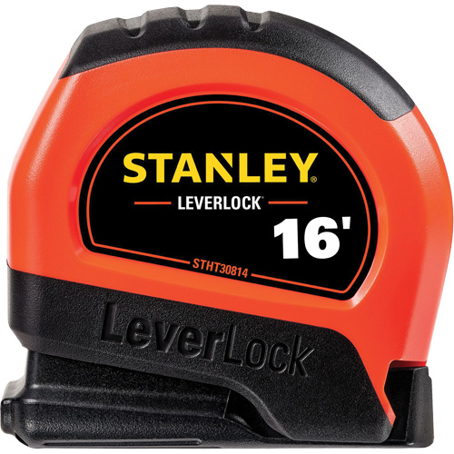 High-Visibility LEVERLOCK&reg; Tape Measure, 16', Imperial Graduations OSI Industrial Sales