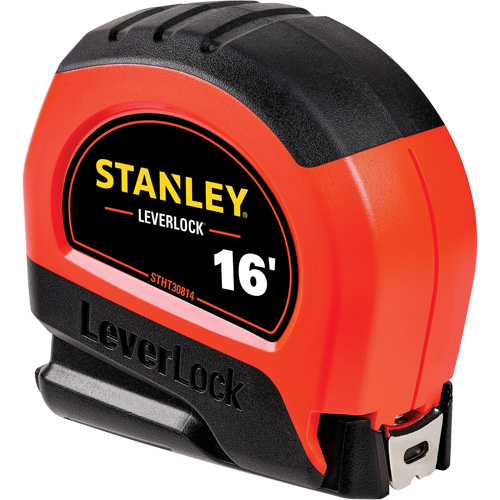High-Visibility LEVERLOCK&reg; Tape Measure, 16', Imperial Graduations OSI Industrial Sales