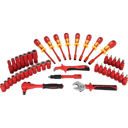 Insulated Socket & Tool Set, 44 Pcs OSI Industrial Sales