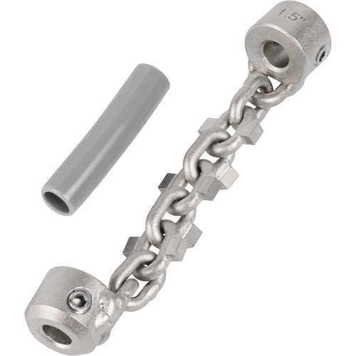Chaîne de nettoyage de tuyaux de 1-1/4" - 1-1/2" pour c&acirc;ble de serpent &agrave; chaîne de 1/4" OSI Industrial Sales